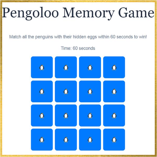 Pengoloo Memory Game A Fun and Engaging Experience for Kids and Teenagers