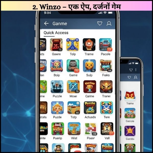 2. Winzo – एक ऐप, दर्जनों गेम