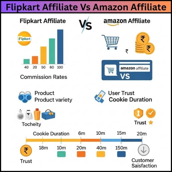 Flipkart Affiliate Vs Amazon Affiliate