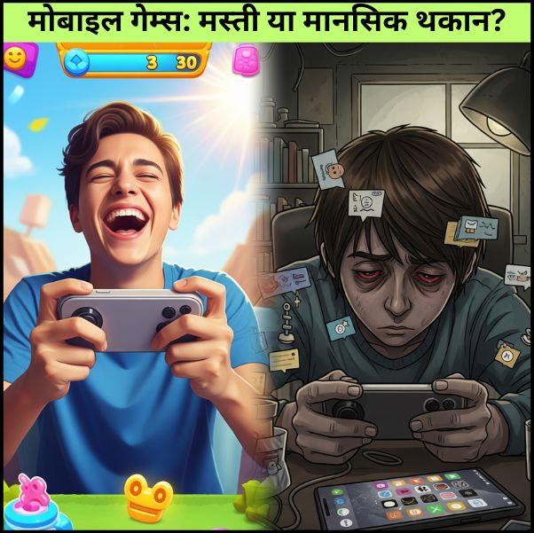 मोबाइल गेम्स: मस्ती या मानसिक थकान?