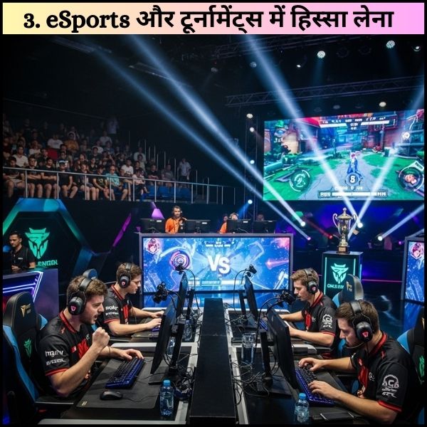 3. eSports और टूर्नामेंट्स में हिस्सा लेना
