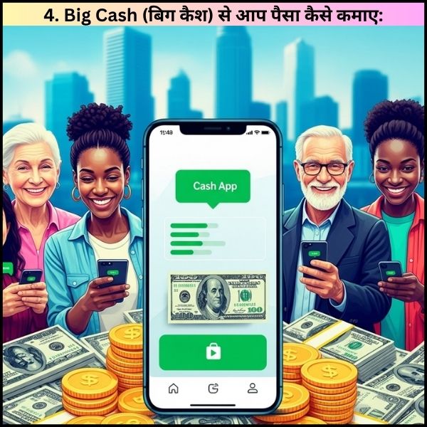 4. Big Cash (बिग कैश) से आप पैसा कैसे कमाए
