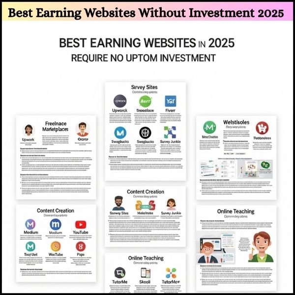 Best Earning Websites Without Investment