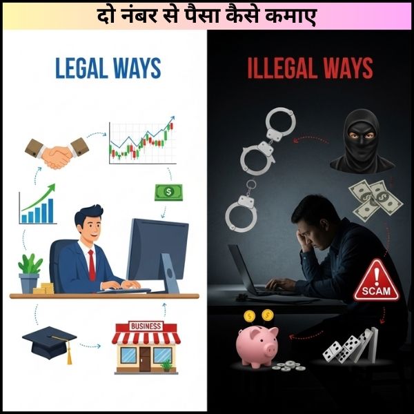 दो नंबर से पैसा कैसे कमाए