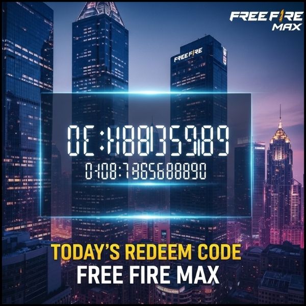 Today's Redeem Code Free Fire Max