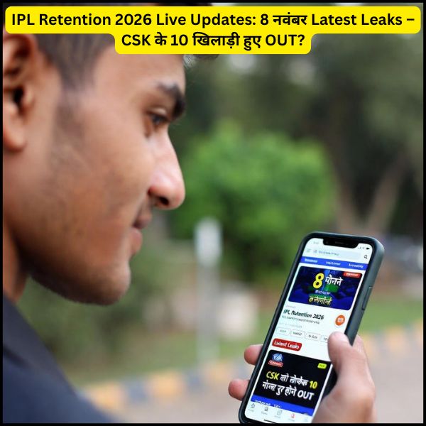 IPL Retention 2026 Live Updates 8 नवंबर Latest Leaks – CSK के 10 खिलाड़ी हुए OUT (2) IPL Retention 2026 Live Updates 8 नवंबर Latest Leaks – CSK के 10 खिलाड़ी हुए OUT