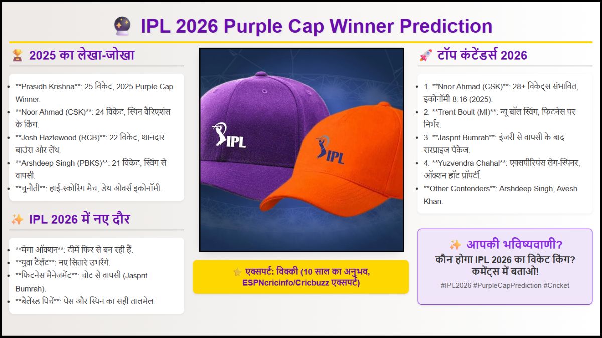 IPL 2026 Purple Cap Winner Prediction