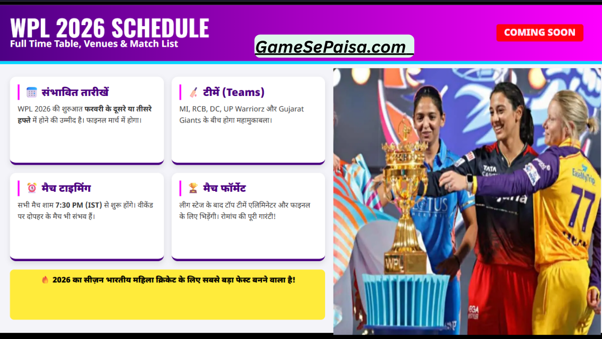 WPL 2026 Schedule
