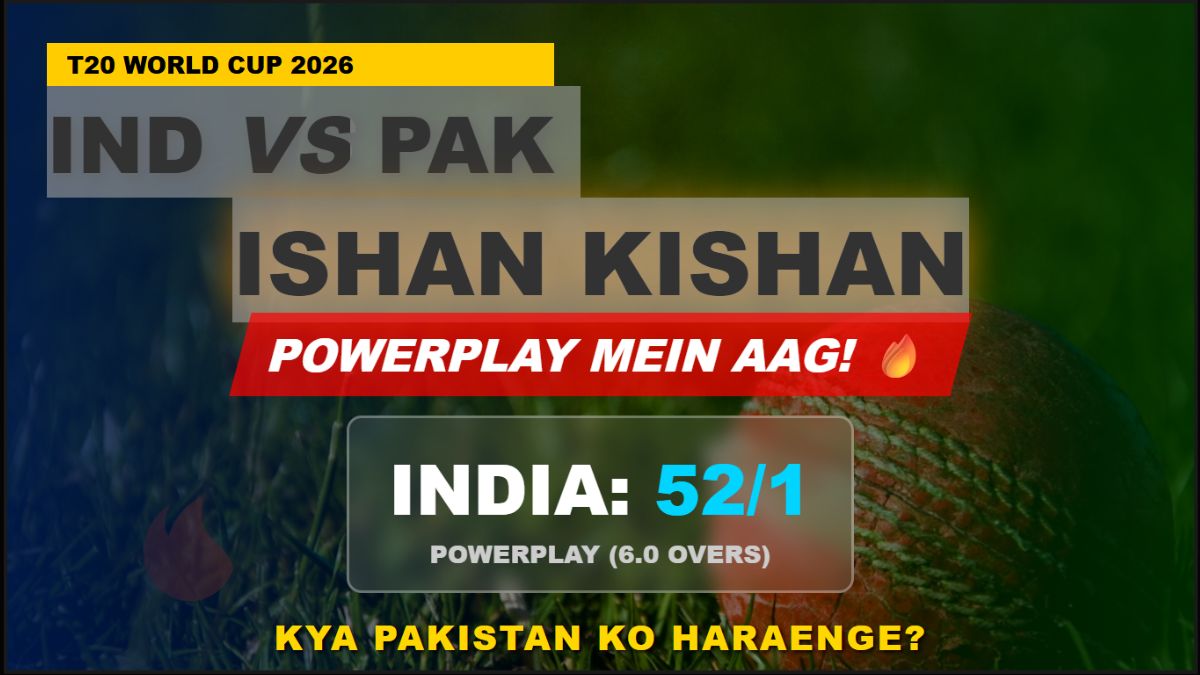 IND vs PAK World Cup 2026 Ishan Kishan ने पावरप्ले में आग लगा दी, India 521 – क्या पाकिस्तान को हराएंगे