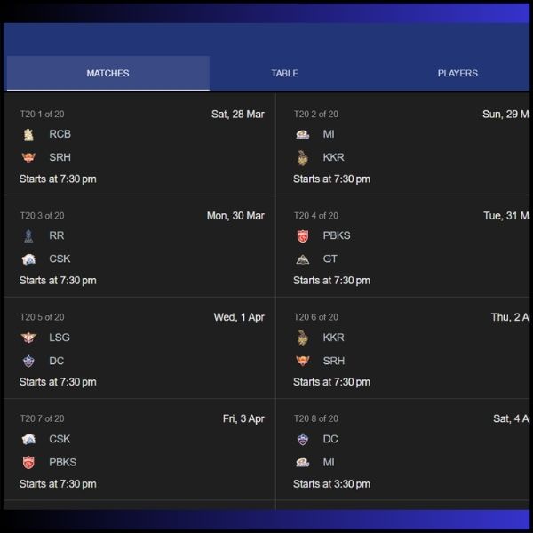 IPL 2026 का पूरा शेड्यूल Phase 2 की तारीखें जल्द  RCB vs SRH ओपनर की पूरी जानकारी