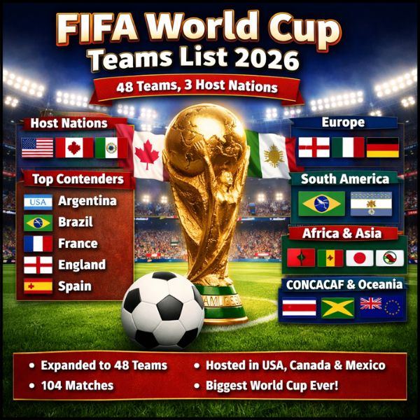 FIFA World Cup Teams List 2026
