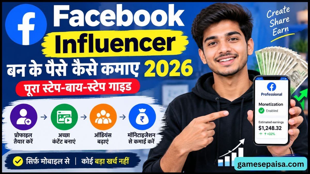 Facebook Influencer Ban Ke Paise Kaise Kamaye 2026 – पूरा स्टेप-बाय-स्टेप गाइड