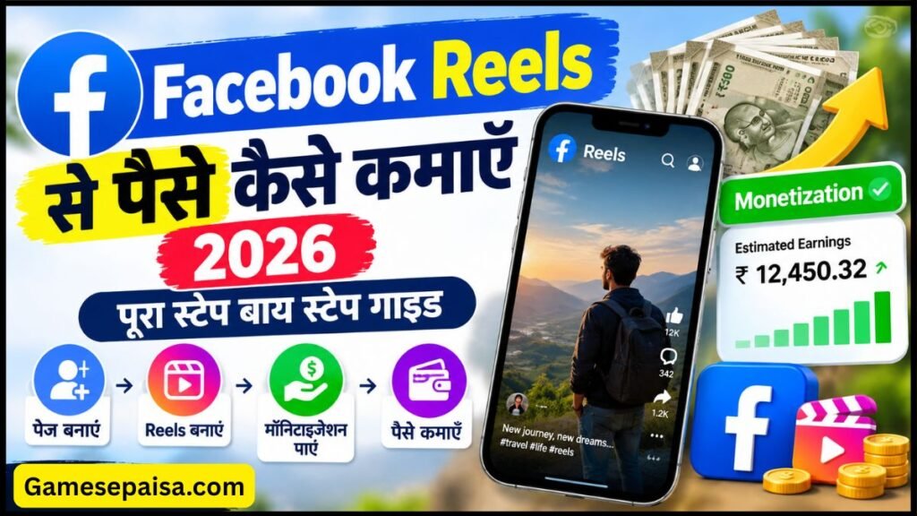 Facebook Reels से पैसे कैसे कमाएँ 2026 – पूरा स्टेप बाय स्टेप गाइड
