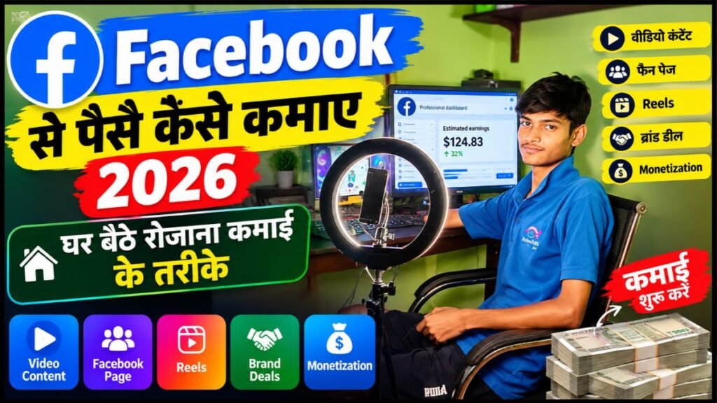 Facebook Se Paise Kaise Kamaye 2026 – घर बैठे रोजाना कमाई के तरीके