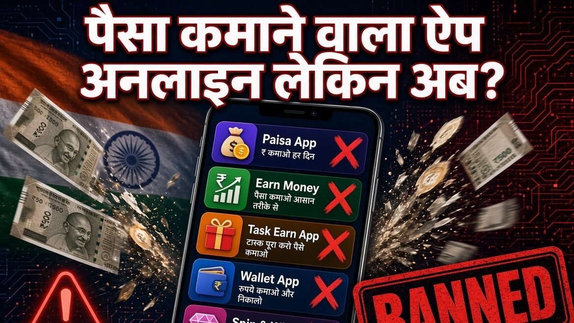 पैसा कमाने वाला ऐप अनलाइन लेकिन अब