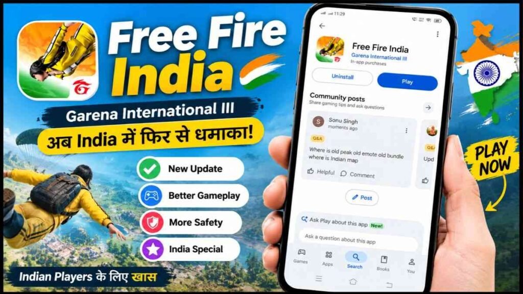 Free Fire India Launch Date 28 October 2026 | Features & Diwali Event